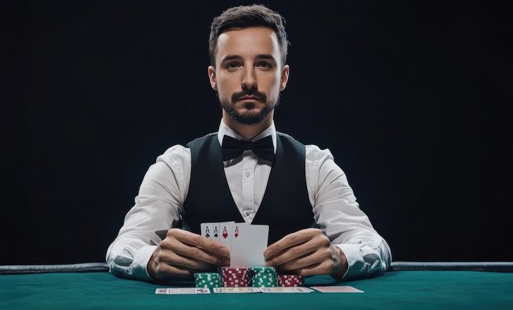 Tampilan antarmuka permainan Capsa Banting di platform domino4d